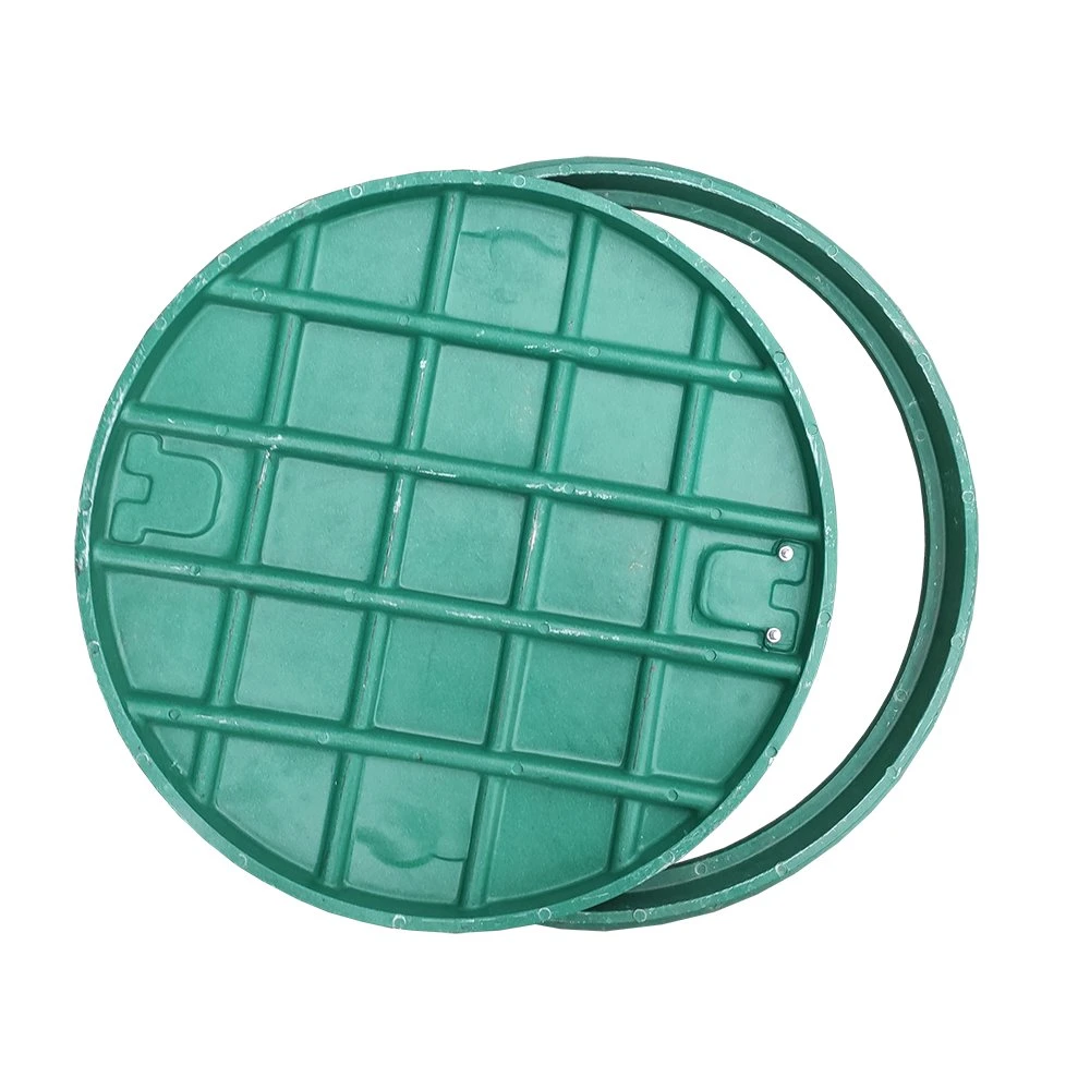 Composite Resin Manhole Cover En124 B125 Plastic SMC Manhole Cover Fiberglass FRP Sewer Drain Cover